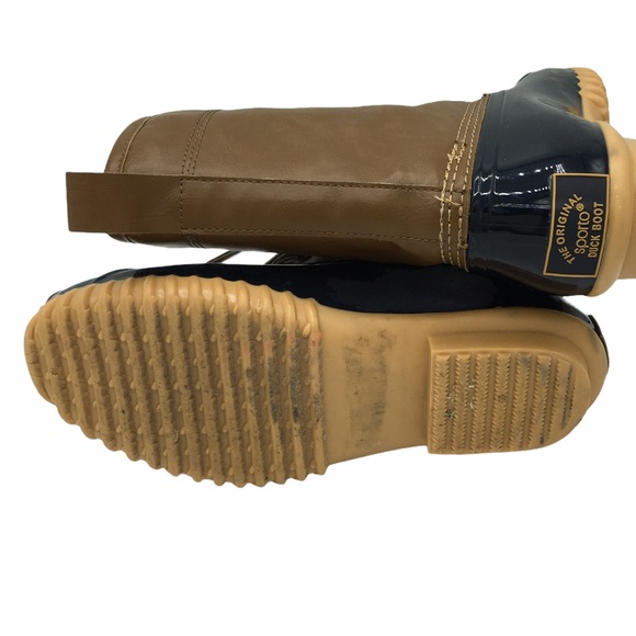 Sporto Ariel The Original Duck Boot Navy & Tan 6.5 - Picture 11 of 12